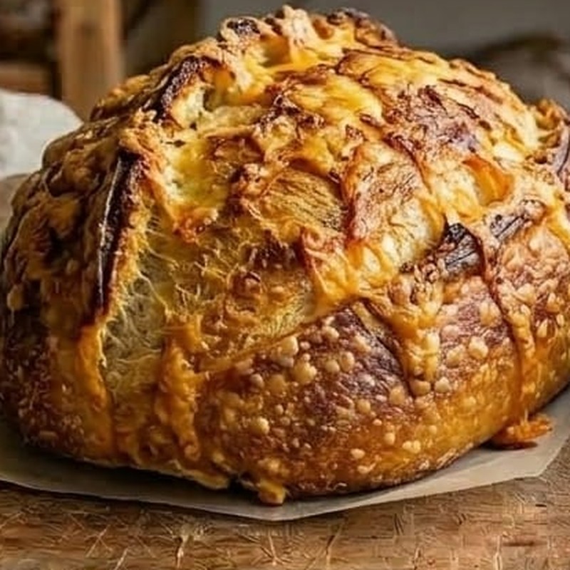 Sourdough artesanal ao lado de um pedaço de queijo da Canastra sobre prato de cerâmica